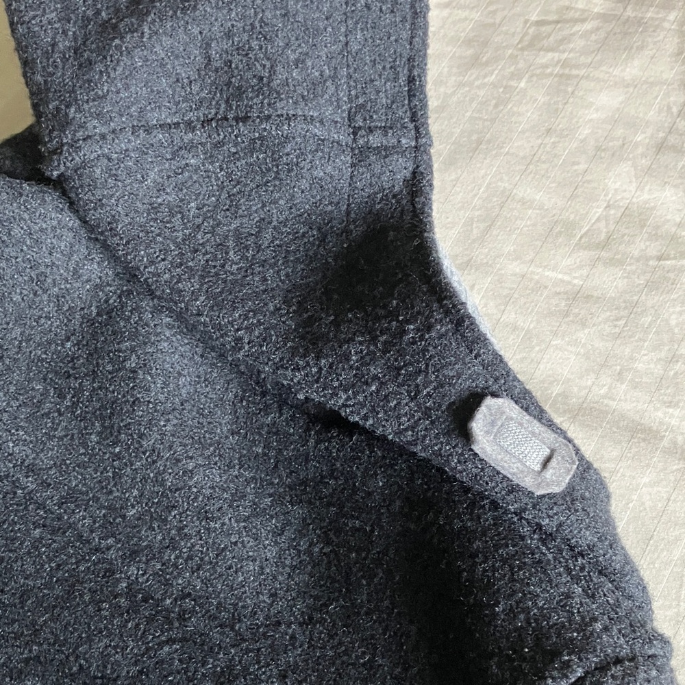 Kids Charcoal 100% Virgin Wool Disana Hooded Jacket - Picture 13 of 14
